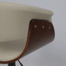 Стул барный ROSSI, экокожа, кремовый C-18/черный (115483) 