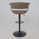 Стул барный ROSSI, экокожа, шоколадный C-5/черный (116839) 