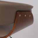 Стул барный ROSSI, экокожа, шоколадный C-5/черный (116839) 