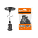 Патрон Е27 с подвесом 1 м, металлический "Лофт", черный TDM SQ0335-0070 (SQ0335-0070) 