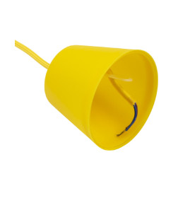 Патрон Е27 пластиковый с подвесом 1 м, желтый TDM SQ0335-0065