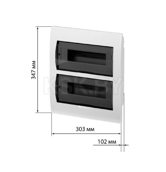 Бокс ЩРВ-П-24 модуля, встраиваемый, пластик, IP41 TDM SQ0902-0006 (SQ0902-0006) 