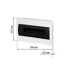 Бокс ЩРВ-П-18 модулей, встраиваемый, пластик, IP41 TDM SQ0902-0005
