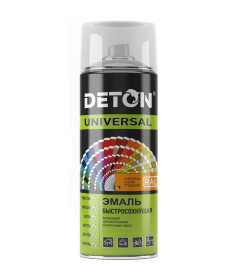 Эмаль аэрозольная акриловая DETON UNIVERSAL быстросохнущая, RAL 7024 графитовый серый, 520 мл