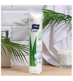 Ватные диски Bella Cotton Care с экстрактом алоэ, 100 шт.