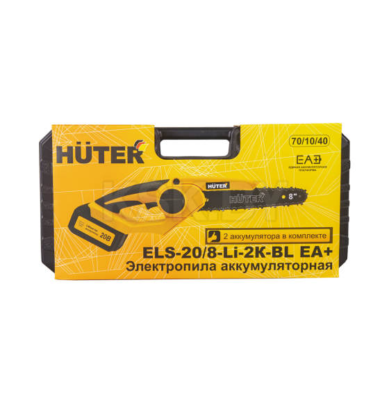 Электропила аккумуляторная ELS-20/8-Li-2К-BL Huter (70/10/40) 