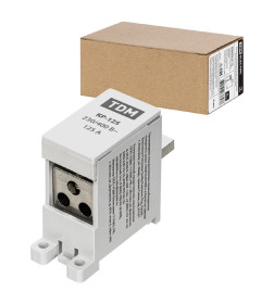 Клемма распределительная на DIN-рейку КР-125 1П 125А (3х16мм²) TDM SQ0823-0115