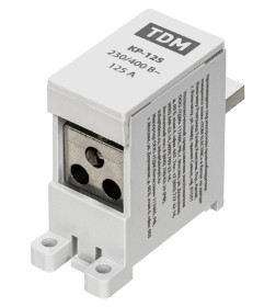 Клемма распределительная на DIN-рейку КР-125 1П 125А (3х16мм²) TDM SQ0823-0115