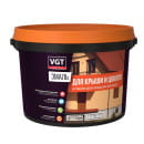 Эмаль VGT ВД-АК-1179 для крыши и цоколя "Профи", шоколадная полуглянцевая, 2,5 кг
