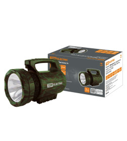 Фонарь"Тактика 3", прожектор аккумуляторный, 1 LED 5 Вт CREE, 260 лм, Li-Ion 4 Ач TDM SQ0350-0052