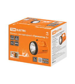 Фонарь светодиодный "Прожектор 5", 3 Вт LED+12 SMD, батарейки 3хАА TDM SQ0350-0068