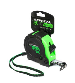Рулетка 10м х 25 мм с магнитом, 3 стопа EFFECTA Basic 3S 571025S
