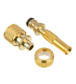 Набор для шланга 3/4"(коннектор-1шт, распылитель 1шт.) алюминий INBLOOM 