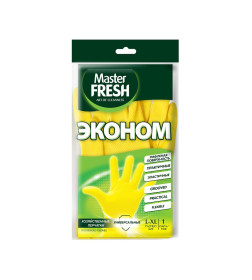 Перчатки хозяйственные латексные Master FRESH L-XL (1 пара)