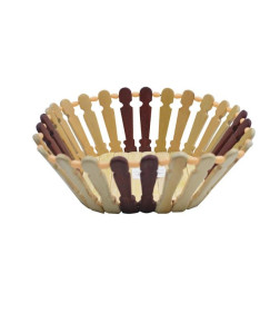Ваза для фруктов (20 см) (85688) бамбук