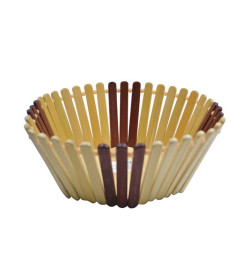 Ваза для фруктов 22*10 см, 85686 бамбук