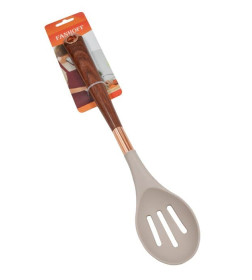 Ложка с прорезями Fanhoff "Brownie" 32,5*6 см, 110183 силикон, пластик