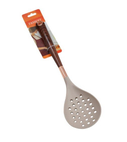Ложка-шумовка Fanhoff "Brownie" 33,5*8 см, 110182 силикон, пластик