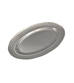Блюдо 30 см, 81691 узор овал. нержавеющая сталь