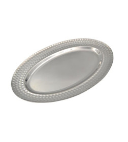 Блюдо 41 см, 81693 узор овал. нержавеющая сталь