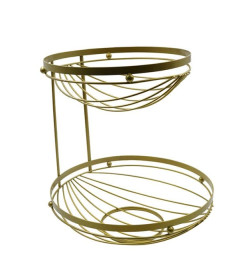 Ваза для фруктов 2-х ярусная (32*29,5 см) (92255)