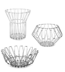 Ваза для фруктов Fanhoff 31 см, 92227 сталь