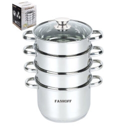 Пароварка Fanhoff 5,5 л, 24 см FH-600-24/4 нержавеющая сталь