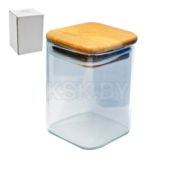 Банка для сыпучих продуктов (0,3 л) (107190) с бамбуковой крышкой (00107190) 