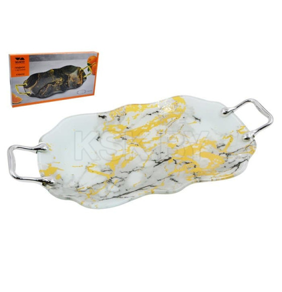 Поднос Lavenir 42*21 см, S320435H-HH043W стекло (00110767) 
