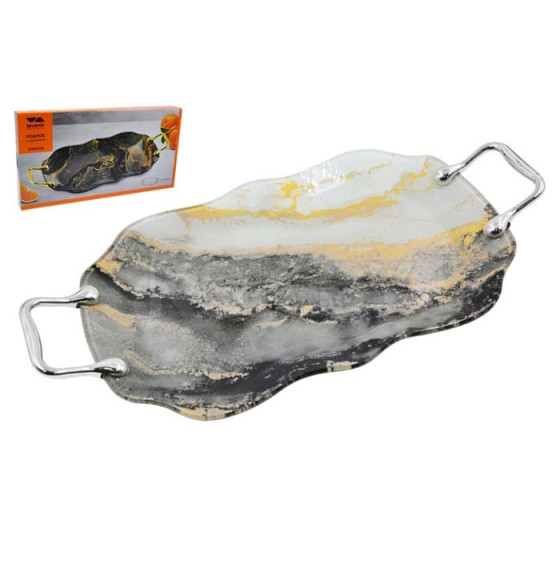 Поднос Lavenir 42*21 см, S320435H-HH046W стекло (00110768) 