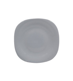 Тарелка десертная Lavenir HoReCa "Square soft color" 19,5-19,5 см, 8,5" LFP-85 GREY стекл.