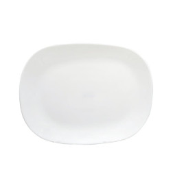 Блюдо Lavenir HoReCa "Square soft" 33,5*26 см, 13" LFYP-130 WHITE стеклокерамика