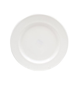 Тарелка обеденная Lavenir HoReCa "Stripes" 25 см, 10" OUSP100 WHITE  стеклокерамика