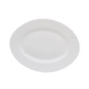 Блюдо Lavenir HoReCa "Wave light" 35*27,5 см, 14" LXYP-140 WHITE стеклокерамика (00106717) 