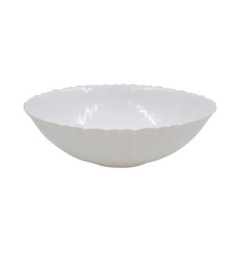 Салатник Lavenir HoReCa "Wave light" 800 мл, 20 см, 8" LSLW-80 WHITE стеклокерамика