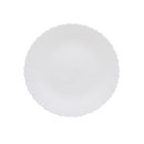 Тарелка обеденная HoReCa "Wave light" 26,5 см, 10,5" LXP-105 WHITE стеклокерамика Lavenir (00107142) 