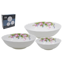 Набор салатников (3пр.) Lavenir "Розмари" 460/680/1000 мл,6/7/8 см 3PCS HKW A9-21015