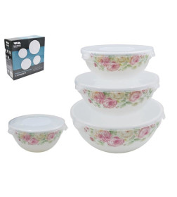 Набор салатников (4пр.) Lavenir "Розалия" 600/500/400/300 мл,17,8/15/12,5/10,5 см SW-4T 7056