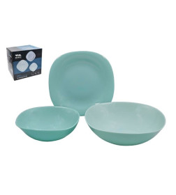 Столовый набор (13пр.) Lavenir "Square soft color" 700/1150 мл, 20/17/21 см 13PCS SQ GREEN