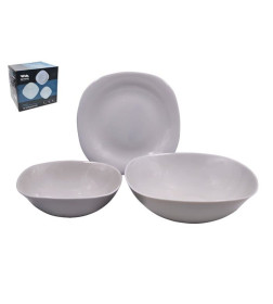 Столовый набор (13пр.) Lavenir "Square soft color" 700/1150 мл, 20/17/21 см 13PCS SQ GREY