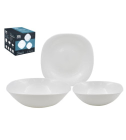 Столовый набор (13пр.) Lavenir "Square soft" 700/1150 мл, 20/17/21 см 13PCS SQ WHITE