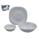 Столовый набор (18пр.) Lavenir "Square soft color" 620/180 мл, 20/17/11 см 18PC LFP GREY (00107073) 