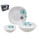 Столовый набор (18пр.) Lavenir "Одуванчики" 620/180 мл, 21,5/19/12,5 см 18PC LFP 7007 (99327) 