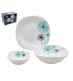 Столовый набор (18пр.) Lavenir "Одуванчики" 620/180 мл, 21,5/19/12,5 см 18PC LFP 7007