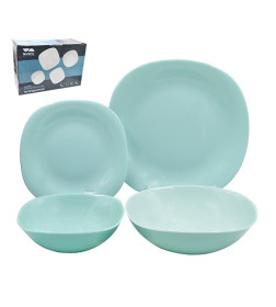 Столовый набор (19пр.) Lavenir "Square soft color" 650/1200 мл, 26/19,5/17/21 см 19PC FQP GREEN
