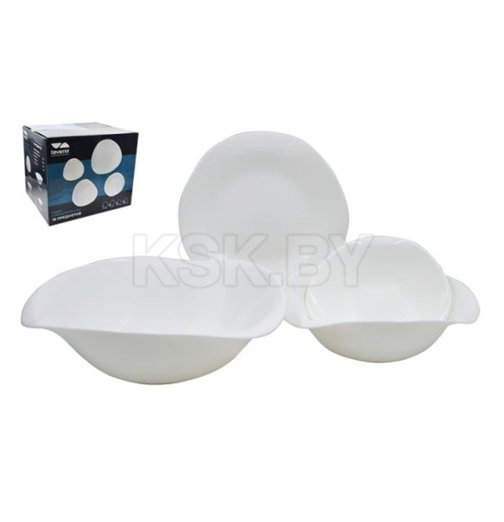Столовый набор (19пр.) Lavenir 360/770/1550 мл, 20,5/15//20/25 см 19PC LYYW WHITE (00110665) 