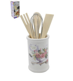 Подставка для столовых приборов Lavenir "Beautiful garden" 8,1 см HC150R-K48 доломит