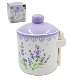 Сахарница Lavenir "Прованс" 370 мл, 9 см HC205-K20 с ложкой доломит