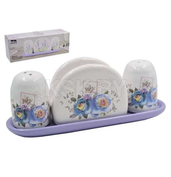Набор для специй с салфетницей Lavenir 