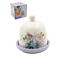 Подставка под лимон Lavenir "Сиреневый букет" 9 см HC610-P85 доломит